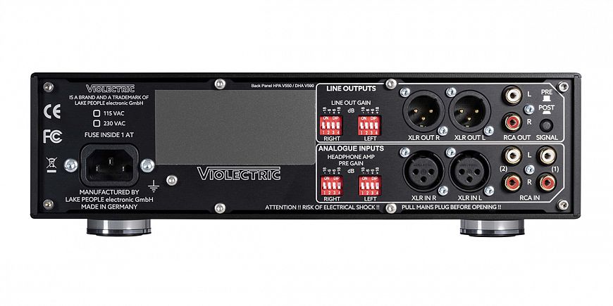 Violectric HPA V550 and HPA V550 PRO - headphone amplifiers with professional roots Violectric HPA V550 and HPA V550 PRO - headphone amplifiers with professional roots
