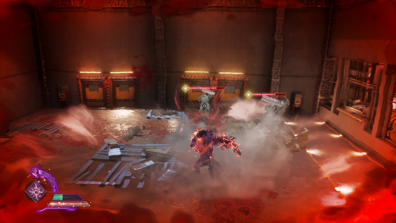 During the battles, the environment fervently scatters in different directions and immediately disappears ...