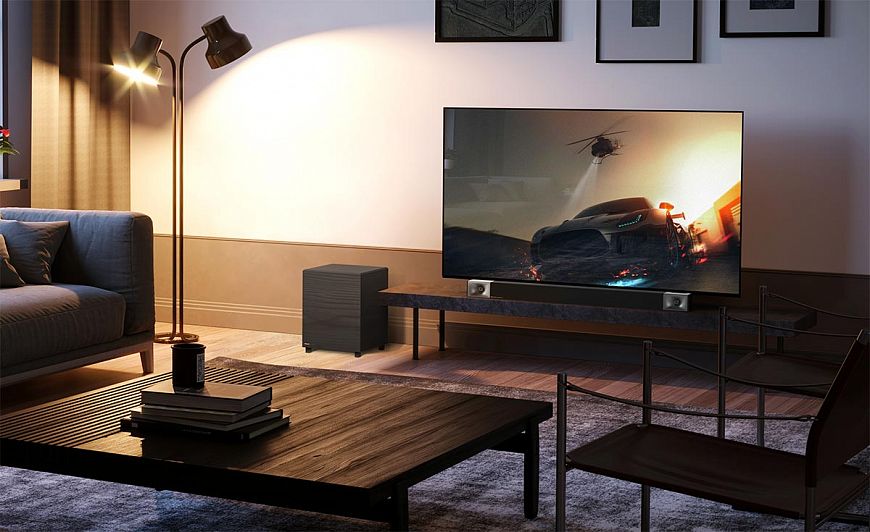 Soundbar with Klipsch Cinema 400 Wireless Subwoofer