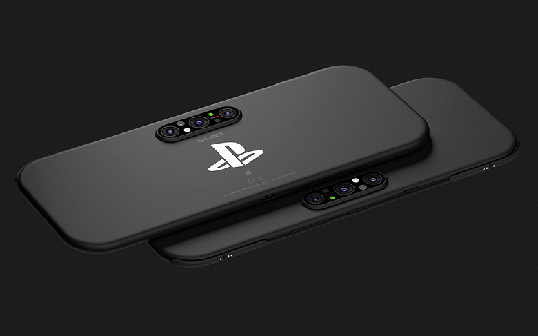Handheld game console and Sony PlayStation smartphone in one device. Quality renders published