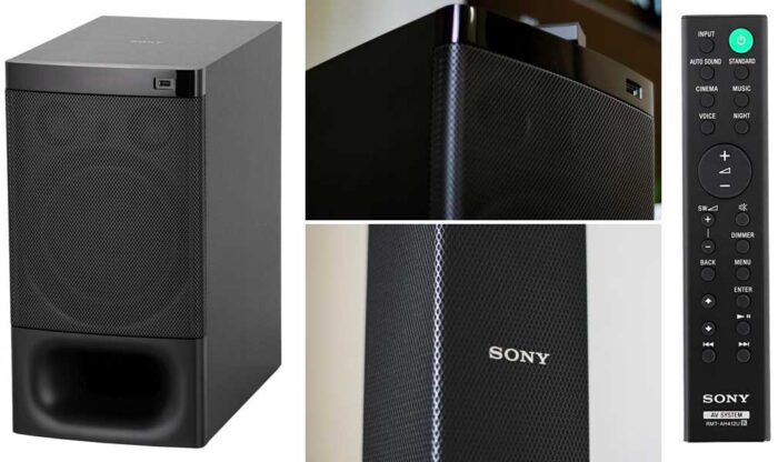 Sony HT-S700RF subwoofer and remote control