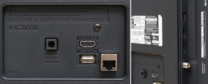 LG 55UP8100 interfaces