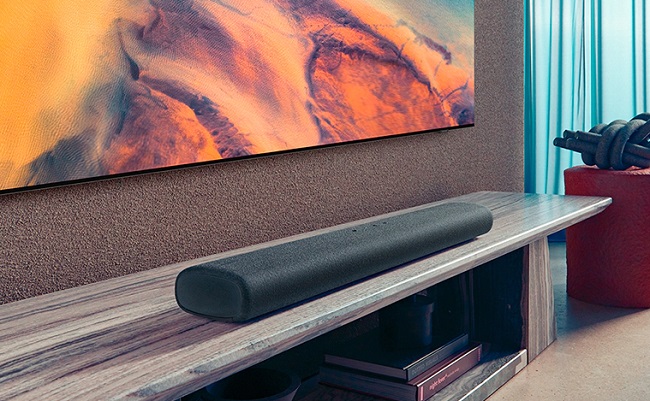 Samsung HW-A60A has rounded edges