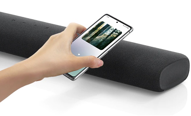 Samsung HW-A60A-ZF syncs with phone when making physical contact