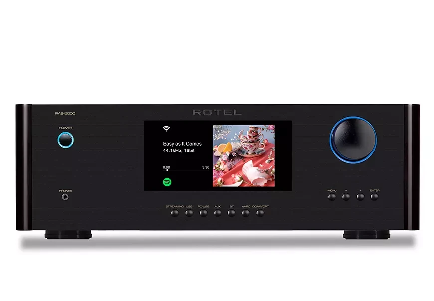   Integrated amplifier with streamer and Rotel RAS-5000 DAC unit