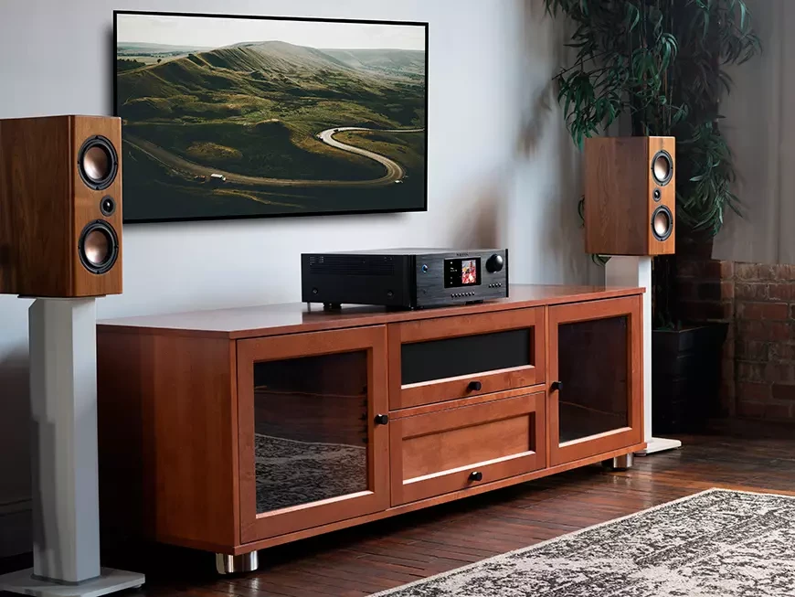   Integrated amplifier with streamer and Rotel RAS-5000 DAC unit