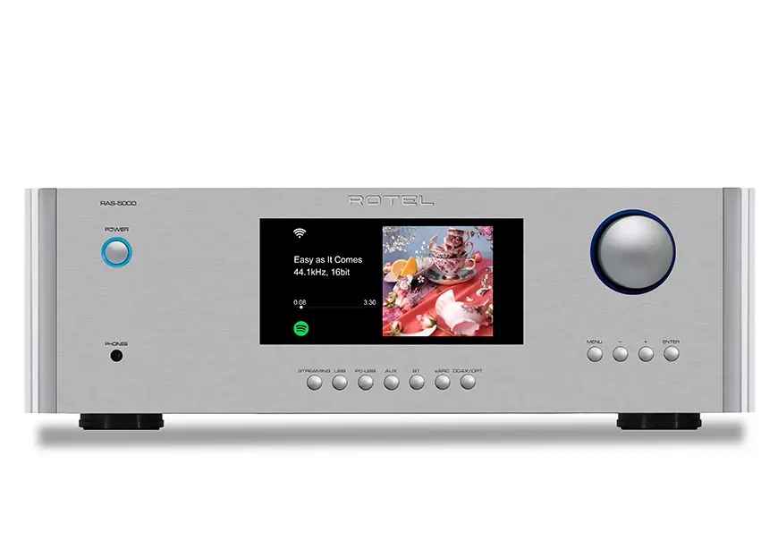   Integrated amplifier with streamer and Rotel RAS-5000 DAC unit
