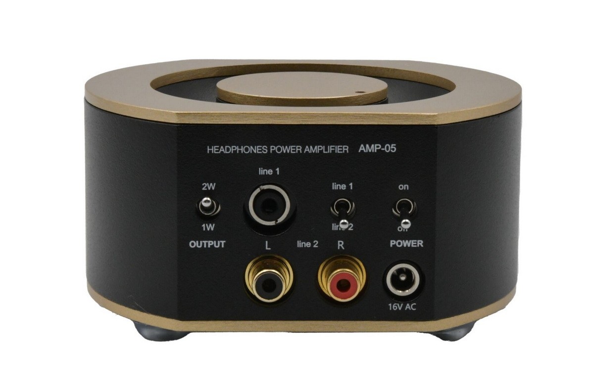 Divaldi AMP-05 SE Gold inputs and outputs