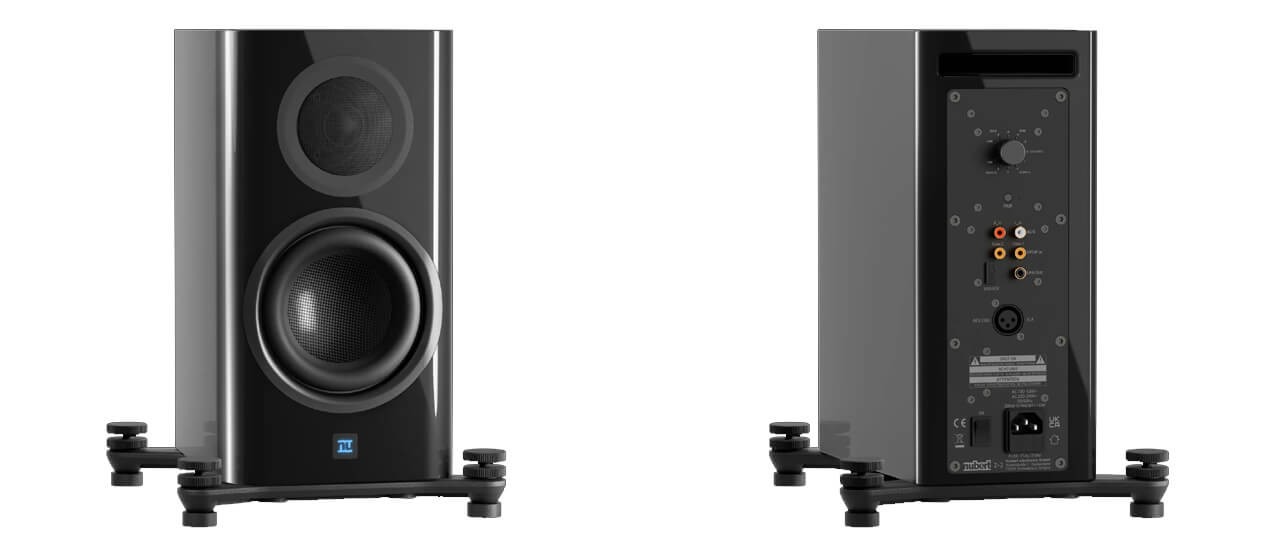 Front and rear view of the active loudspeaker Nubert nuZeo 3