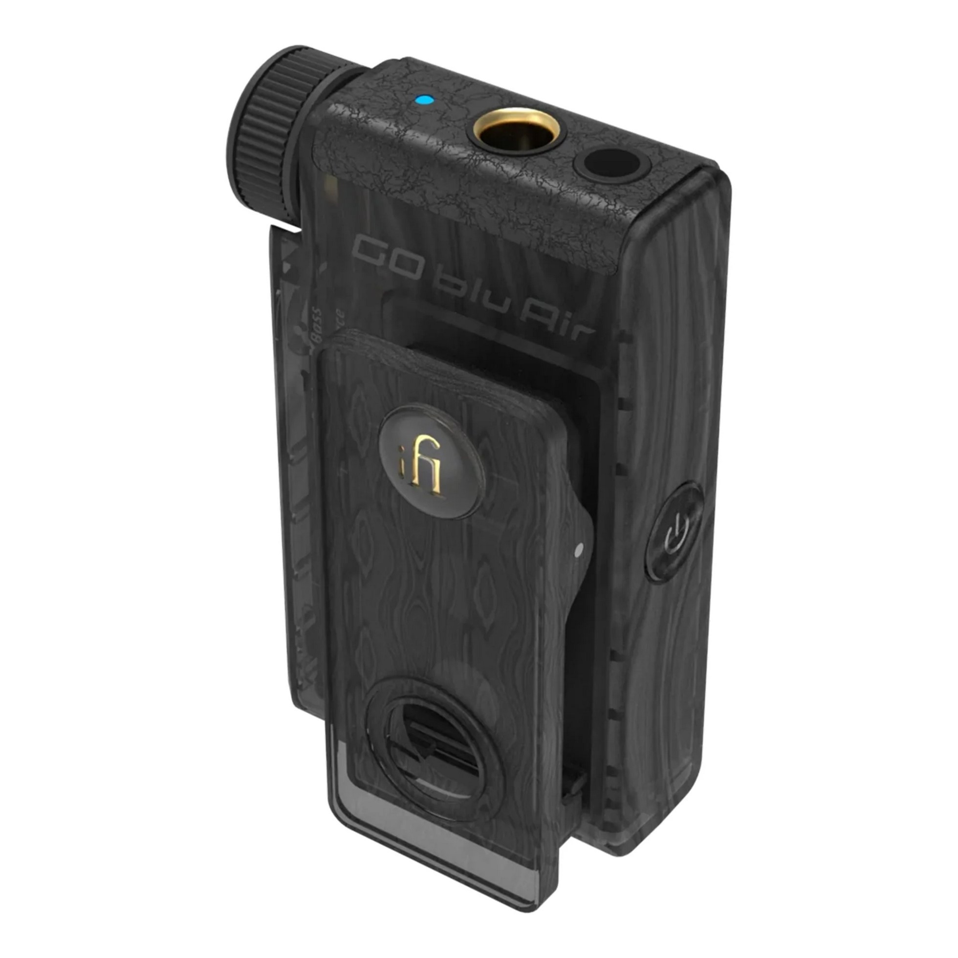 Inside the compact case, there are three links - a Bluetooth module, a DAC and an amplifier