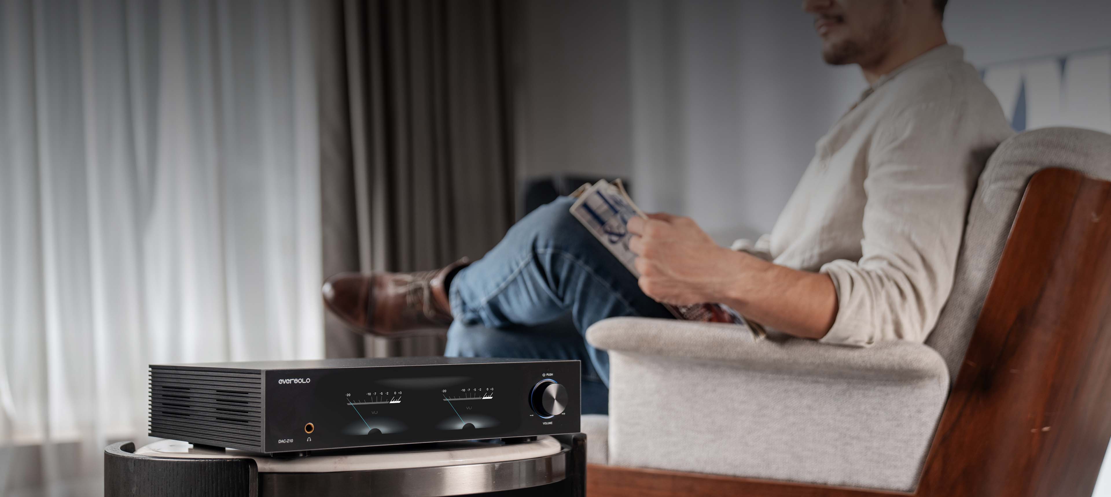The new DAC-Z10 is designed as a digital-to-analog converter, preamplifier, and headphone amplifier all in one package. 