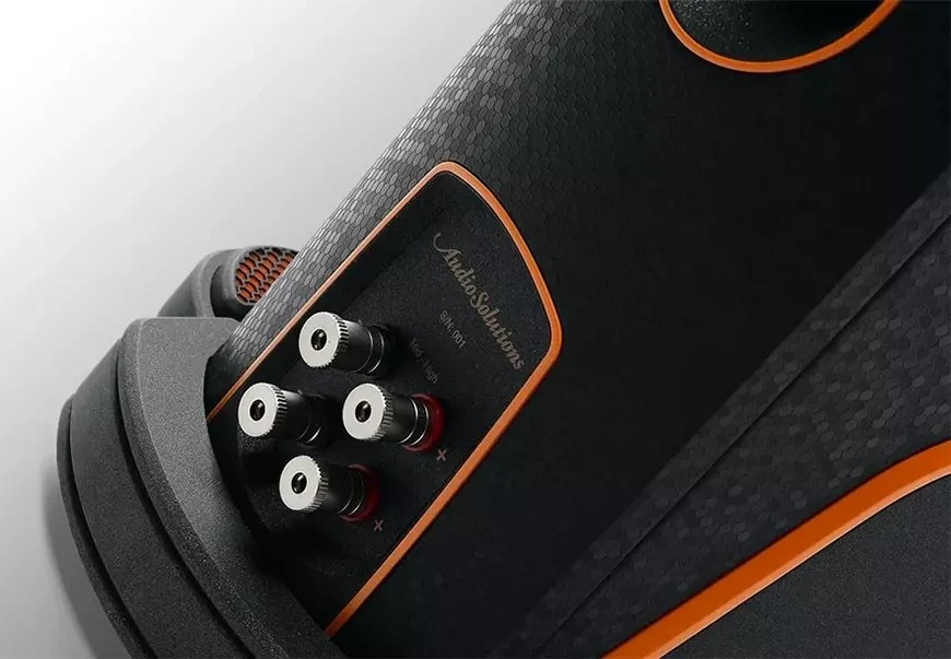 AudioSolutions Vantage M speakers feature a fine-tuned crossover control to tailor the speaker's performance to the acoustics of the room—a practical solution for audio enthusiasts seeking optimal sound in their room.