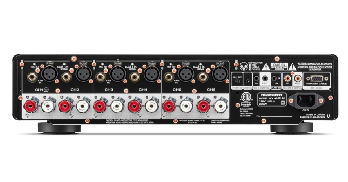 Marantz AMP 30 Inputs and outputs