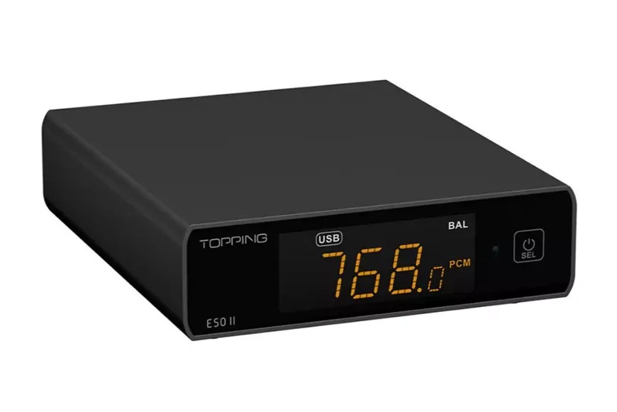 The Topping E50 II DAC utilizes an internal architecture that includes signal processing on a proprietary FPGA platform and clock generation with a PLL.