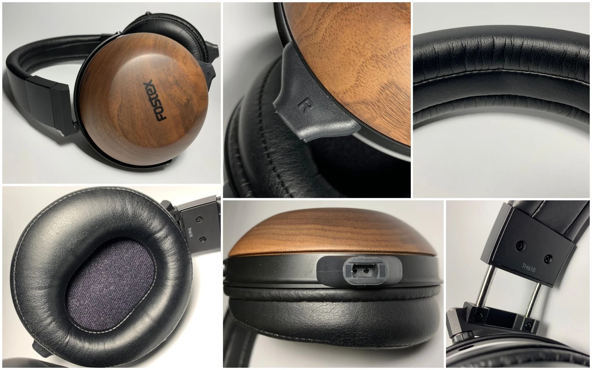 The ear cups of the Fostex TH610 have an interesting shape - their back part is slightly wider and thicker, while the front part is narrower and thinner.