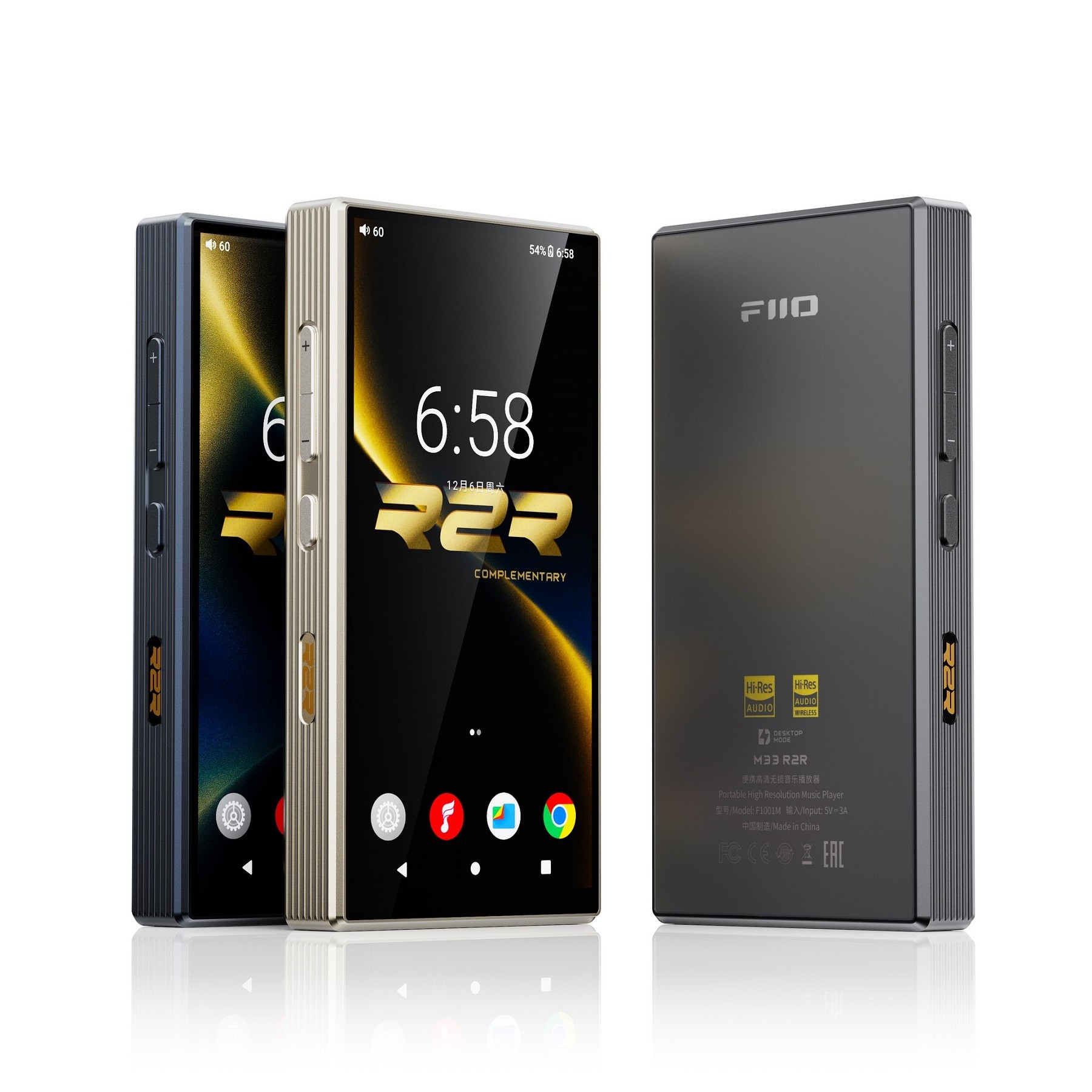 The M33 uses a fully differential complementary R2R matrix with 24-bit resolution developed by FiiO