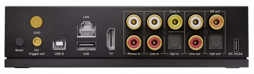 The LP100 features two-way Bluetooth 5.4 with support for SBC, AAC, aptX, aptX HD, aptX LL, aptX AD, LDAC, and LC3, including LE Audio and Auracast, allowing it to be used as both a receiver and a transmitter.