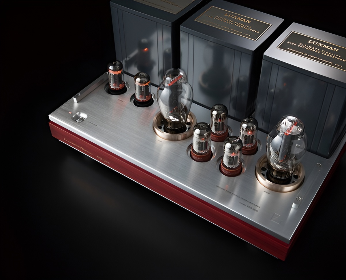 The driver section is comprised of four Tungsten 6SN7GTB tubes, while the rectifiers are two Sovtek 5AR4 tubes.