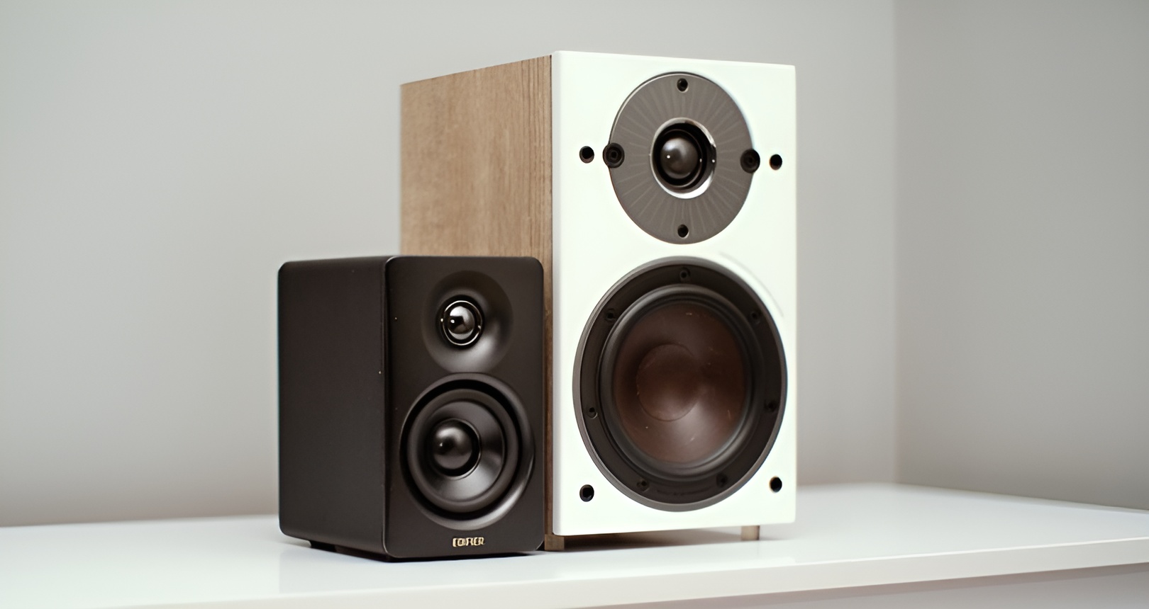 Edifier M60 are very compact speakers, they are half the size of my small Dali Oberon 1 bookshelf speakers (seen in the photo). 