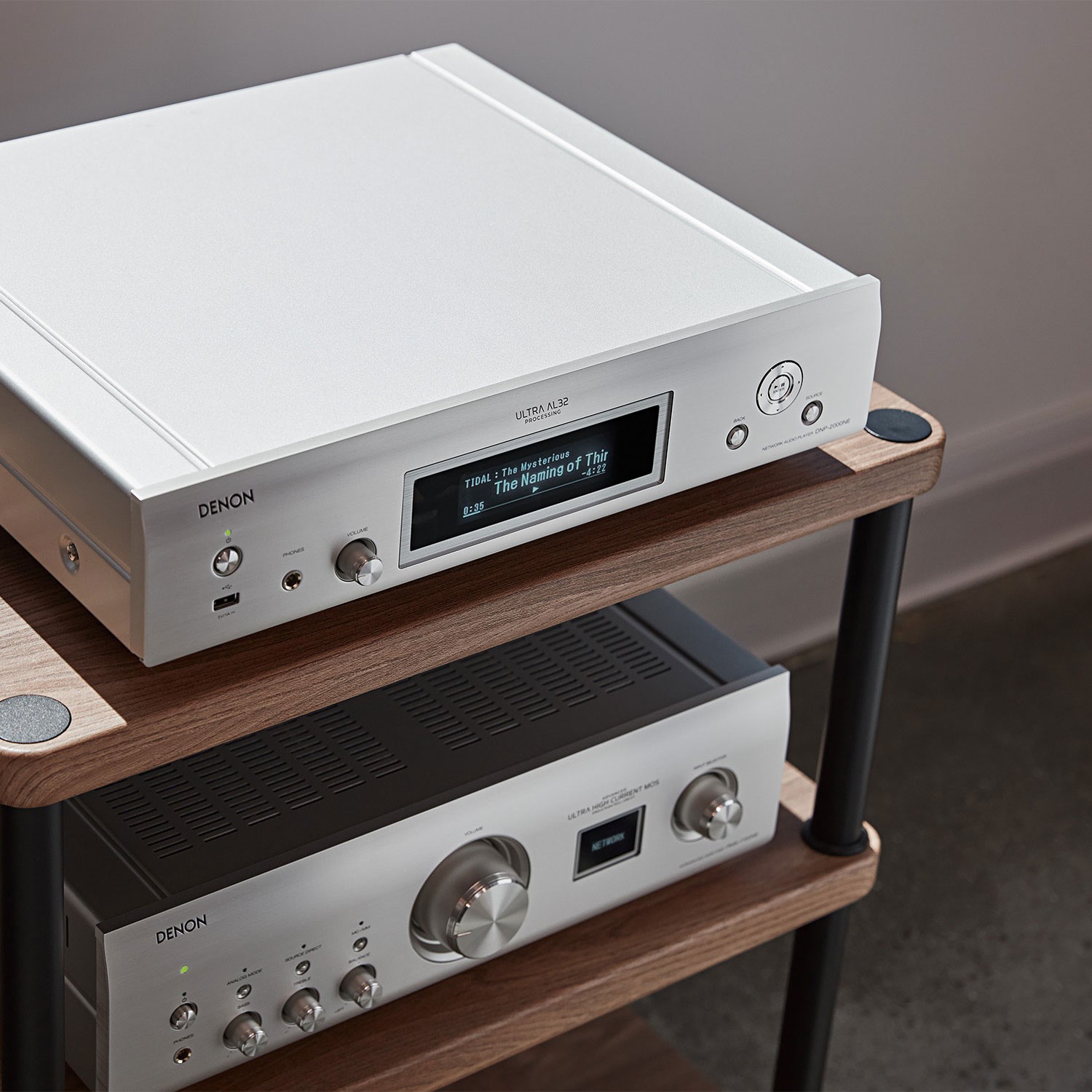 You get a high-quality headphone output and volume control on the front, and you get both digital and analog audio outputs. 