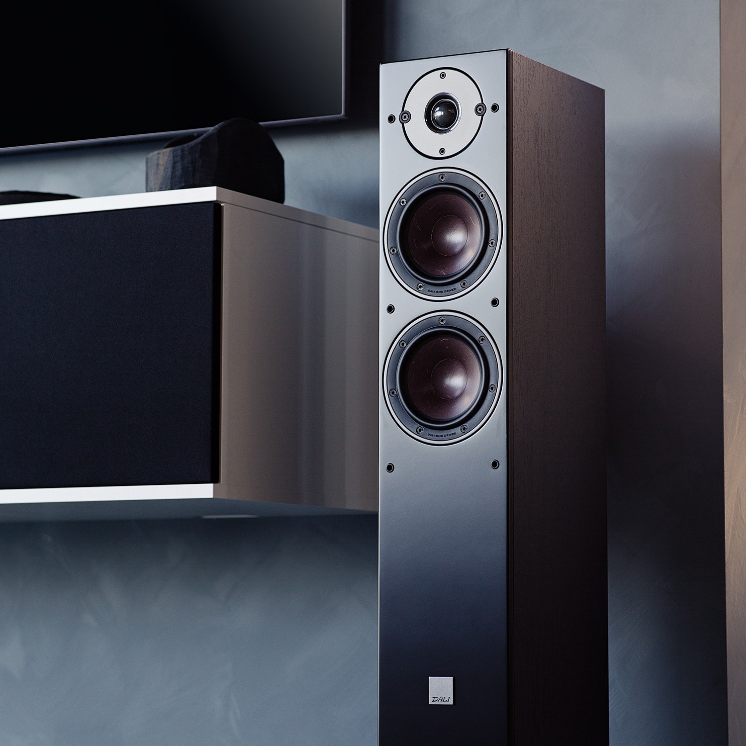 The bass/midrange drivers in OBERON feature a simplified version of DALI's revolutionary and patented "Linear Drive" SMC magnet system, which was originally used in the top-of-the-range EPICON series and later redesigned for RUBICON and OPTICON.