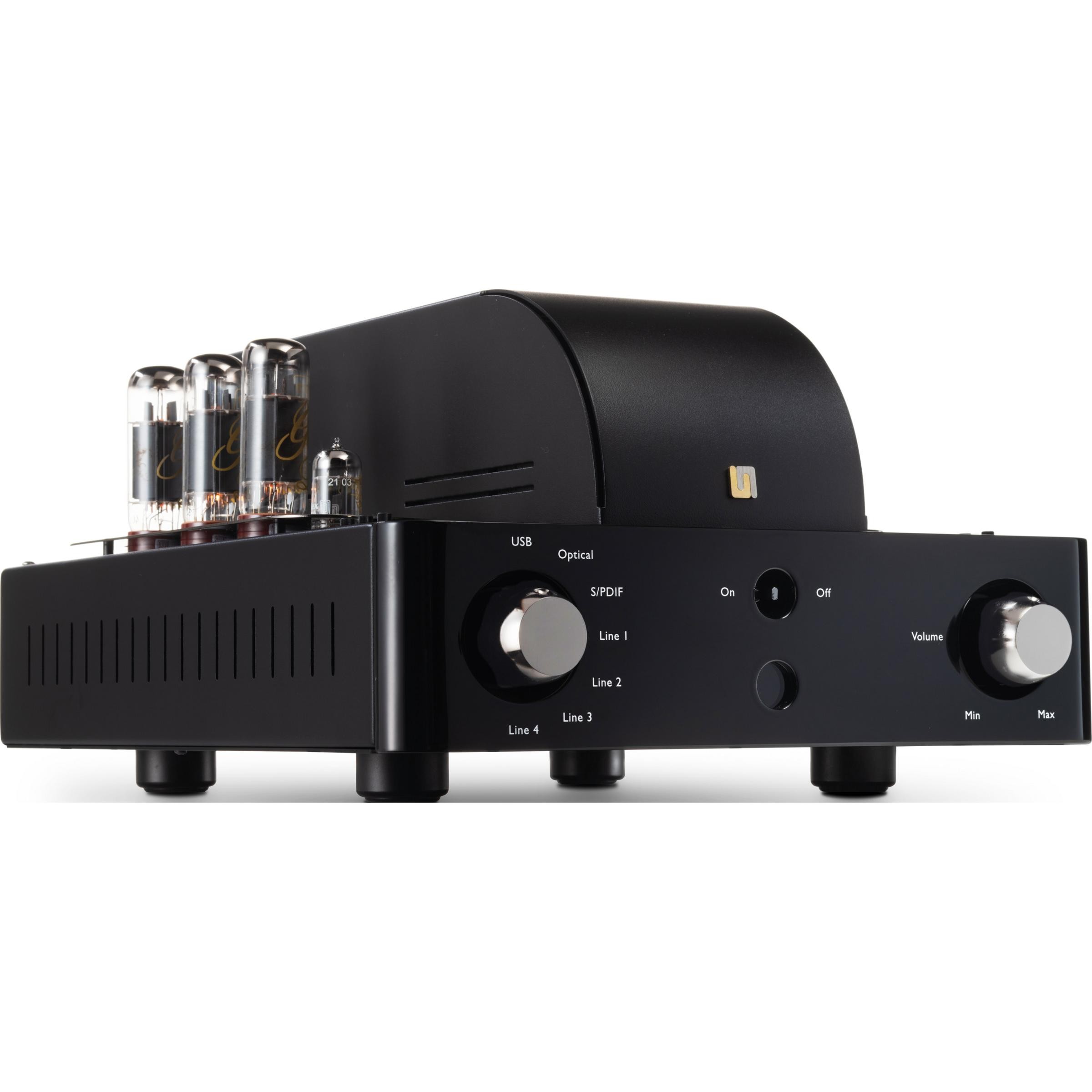 A pure Class A vacuum tube integrated stereo amplifier in an ultra-linear configuration.