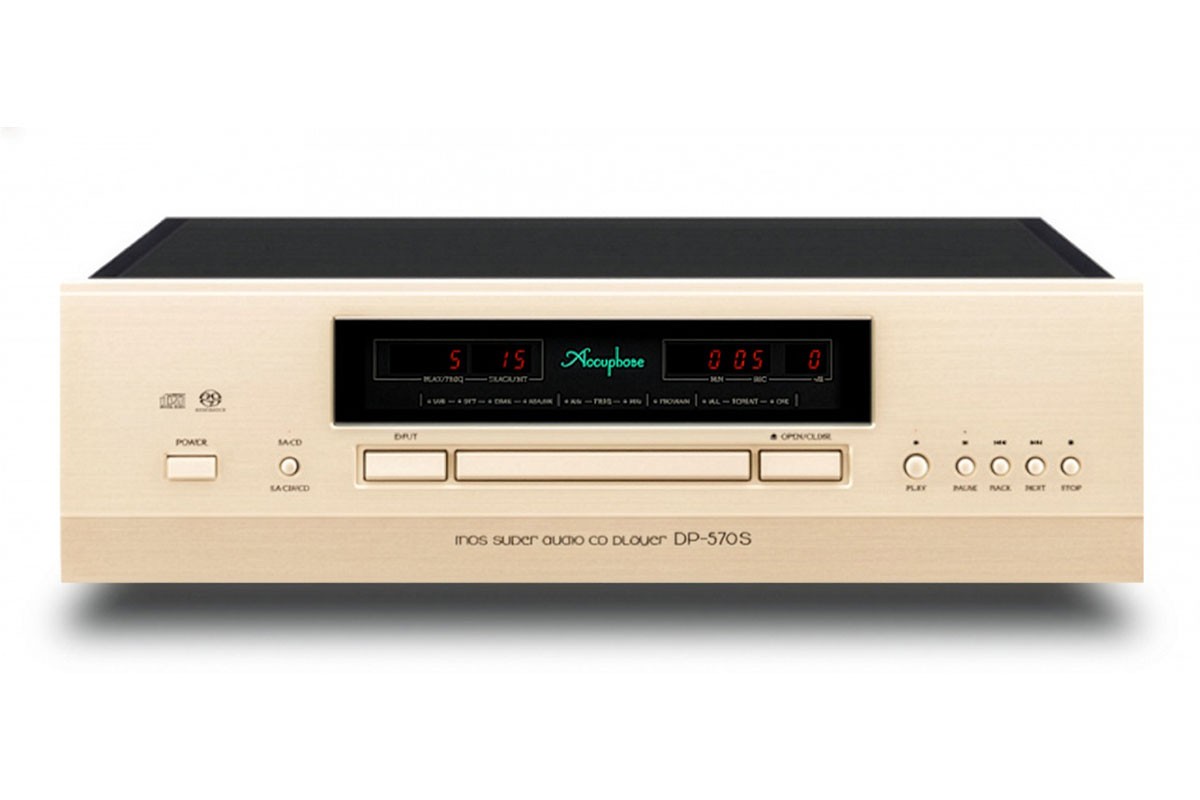 The Accuphase DP-570S features a specially designed SACD/CD drive mounted on a multi-layered base plate, resulting in an exceptionally low center of gravity.