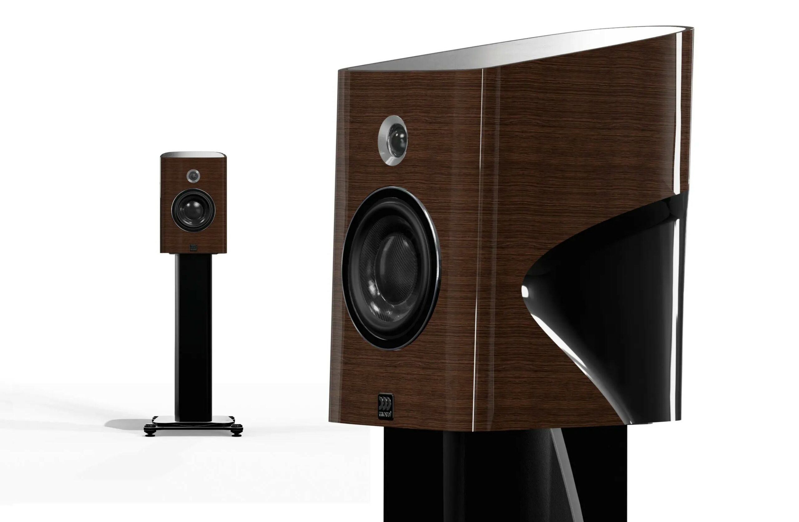 Built with advanced materials — including carbon fiber composite membranes, oversized titanium voice coils, and neodymium motors