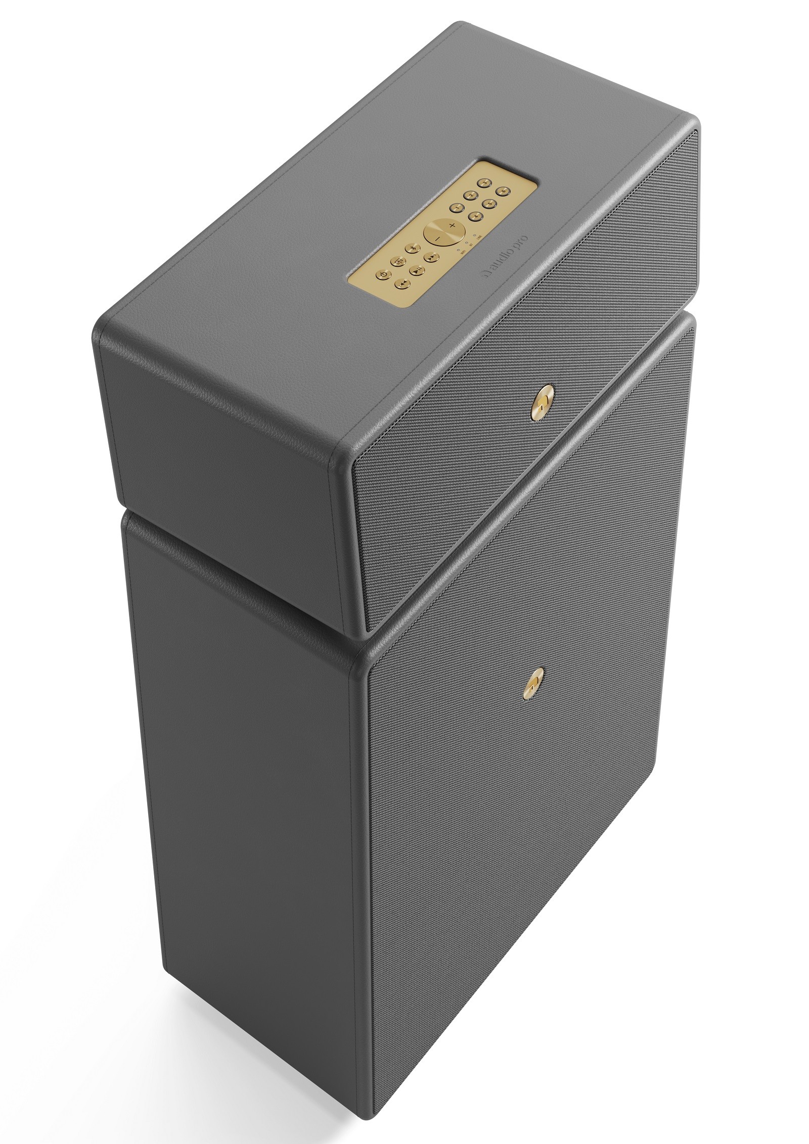 Wireless connectivity is extensive, with the Drumfire II W offering Audio Pro multi-room listening functionality, Bluetooth 4.2, Google Cast, AirPlay 2, Spotify Connect, and Tidal Connect. Physical connections include RCA inputs and a subwoofer output.