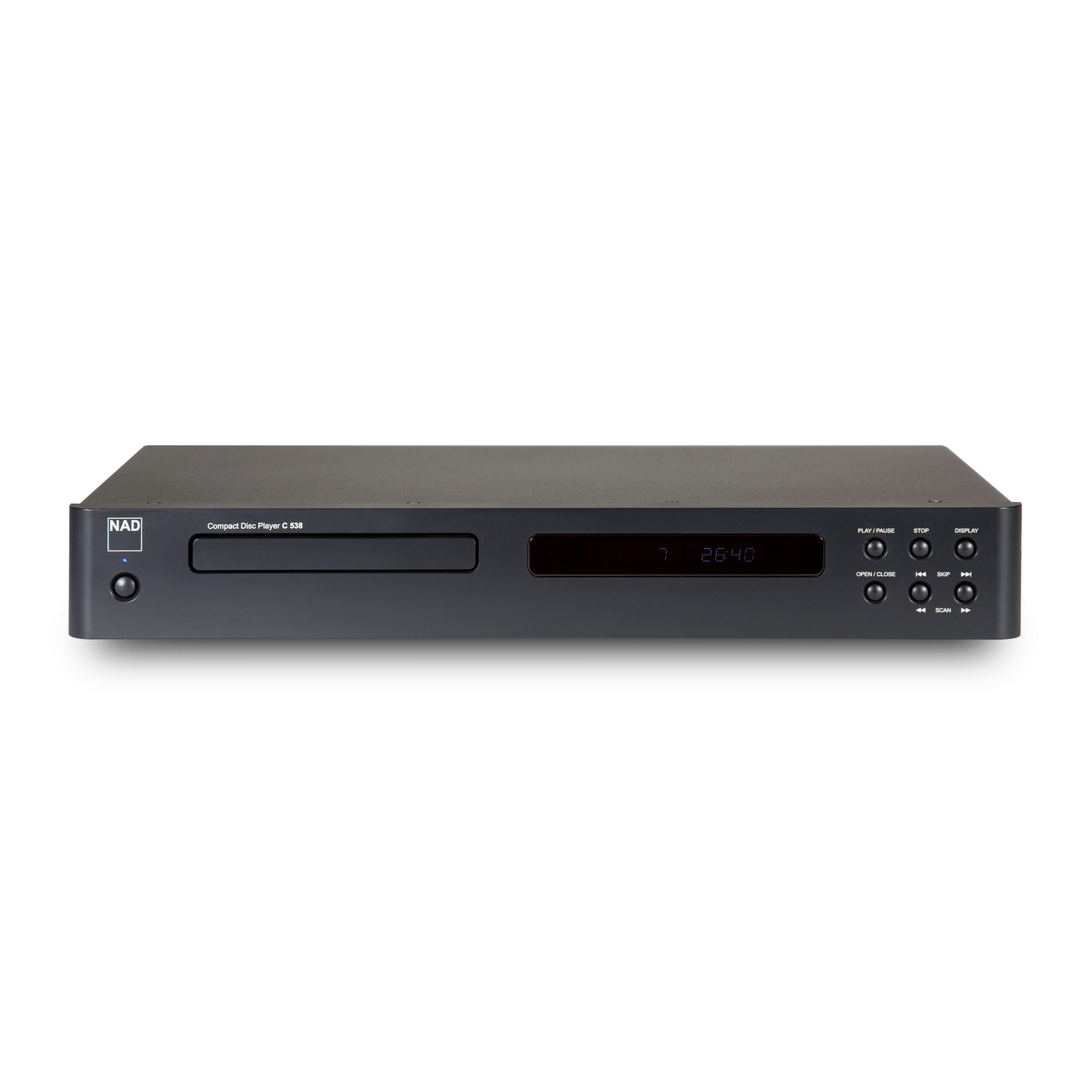 The C538 is solidly and resonance-free constructed, so that it can read your CDs as precisely as possible and thus give you optimal sound quality. With both analog and digital audio outputs, you can use the CD player on any system.