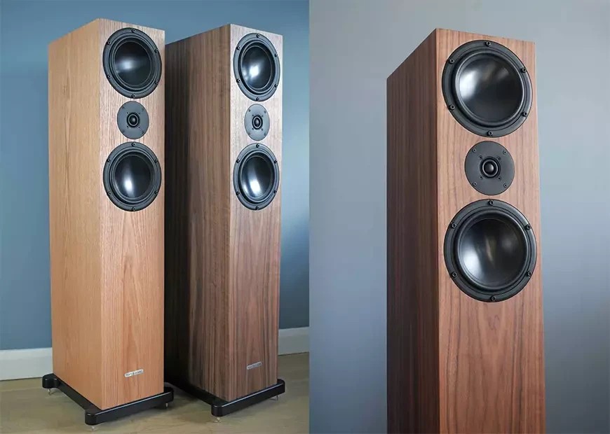 At approximately one meter tall, the Ophidian SKYE is positioned as a full-size speaker system suitable for modern home interiors. 