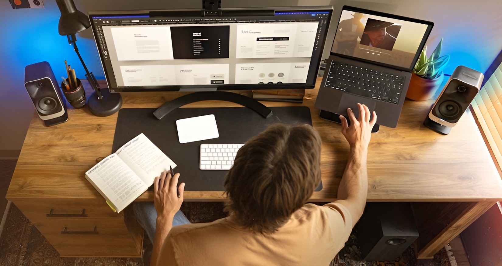 A compact subwoofer with a 6.5-inch driver on the side panel is responsible for low frequencies. According to the manufacturer, it is capable of providing “impressive bass even in small rooms.”