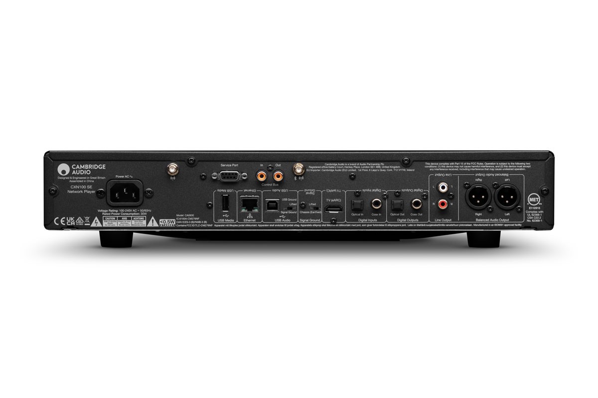 Extensive connectivity makes the CXN100 SE a true system hub, with HDMI eARC, USB, Bluetooth, digital inputs, and balanced outputs ready for any setup.