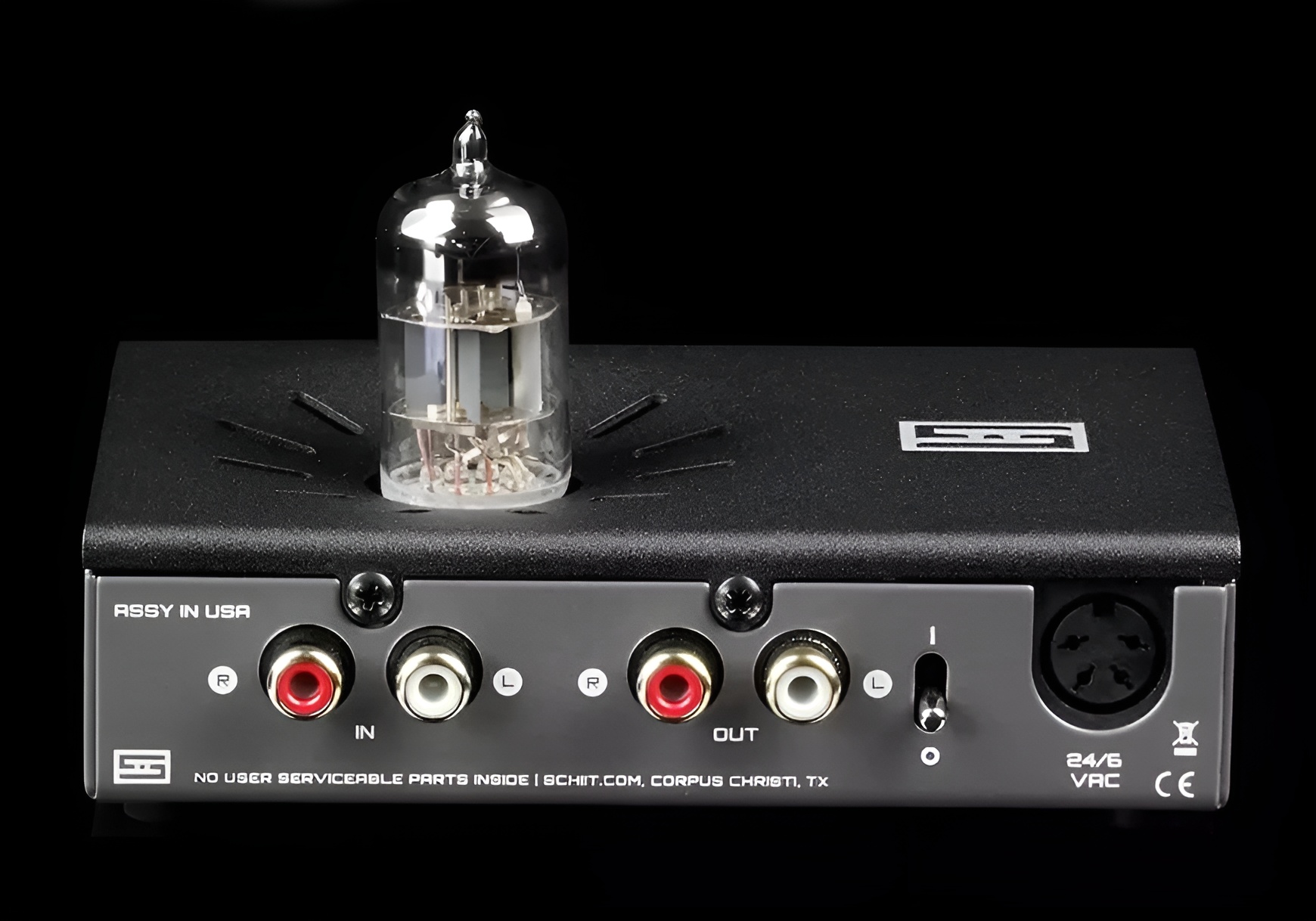 Schiit Buf: $99 Tube Buffer Adds Warm Analog Sound to Any HiFi System 10 Rear panel of the Schiit Buf with simple RCA input and output for easy system integration