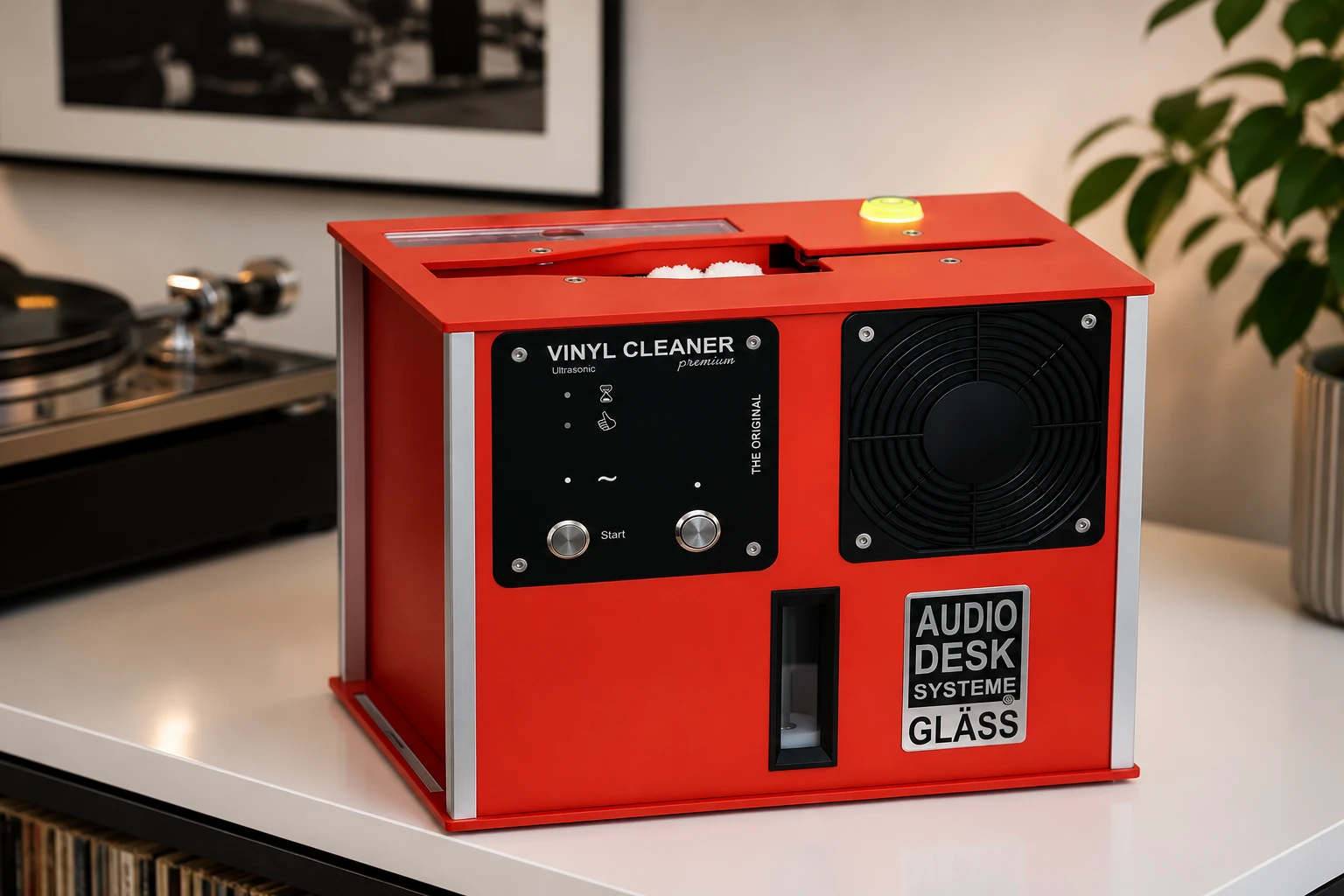 AudioDeskSysteme Premium Silent Core One: Next-Generation Ultrasonic Vinyl Cleaning 8 The model's history began in 2009, when AudioDeskSysteme released the first Vinyl Cleaner.